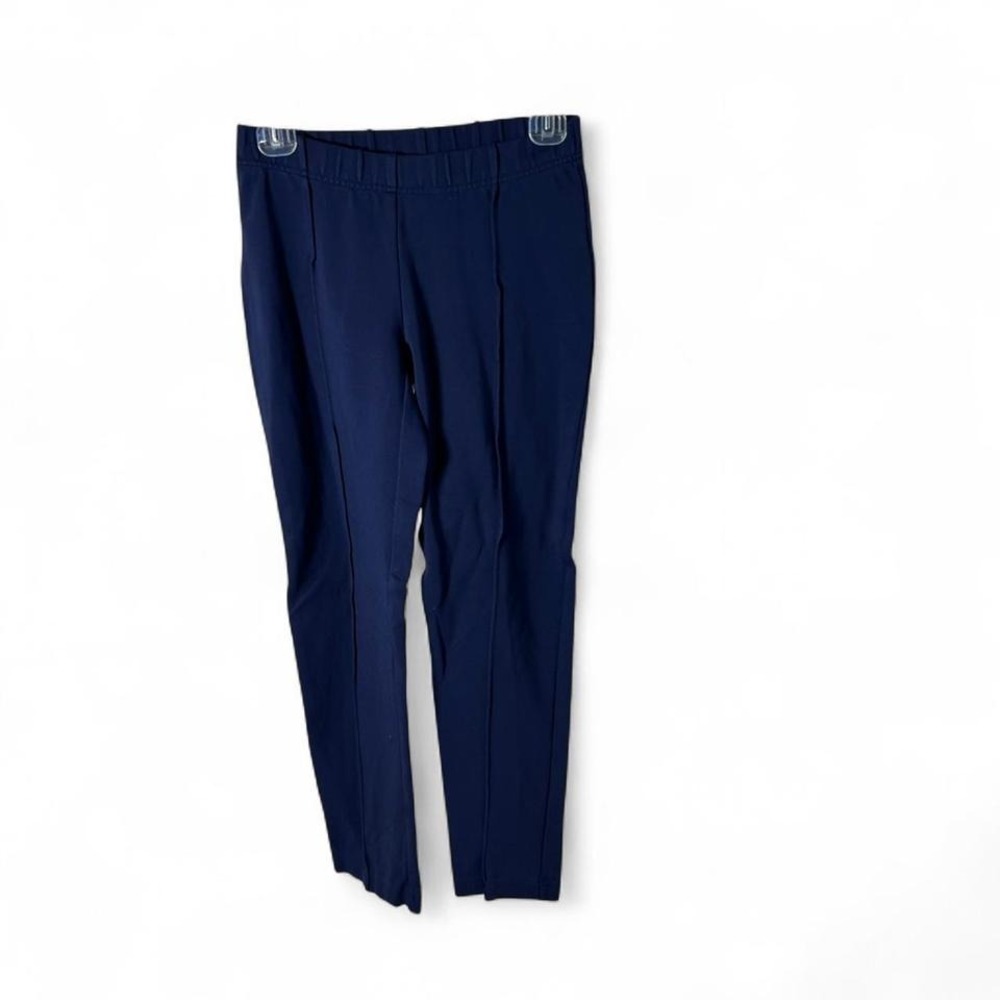 Lilly‎ Pulitzer Ponte Ankle Pants Womens Small S Pull On Navy Blue Elastic Waist